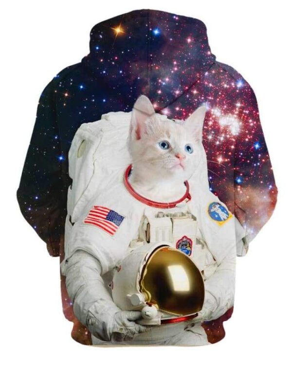 Catstronaut in Space - All Over Apparel - www.secrettees.com