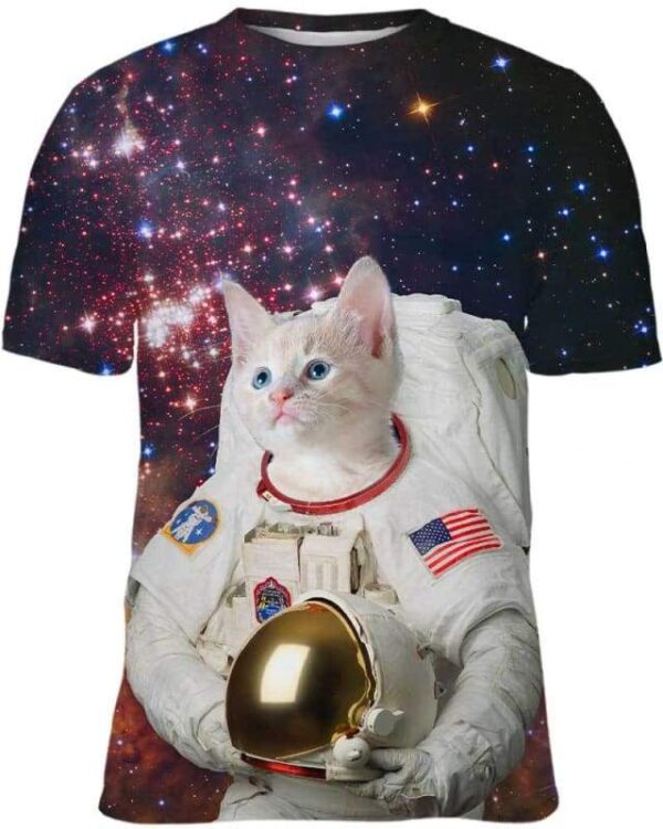 Catstronaut in Space - All Over Apparel - Kid Tee / S - www.secrettees.com