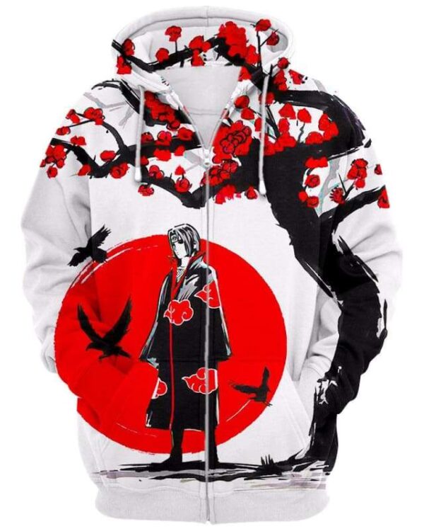 Cherry Blossom - All Over Apparel - Zip Hoodie / S - www.secrettees.com