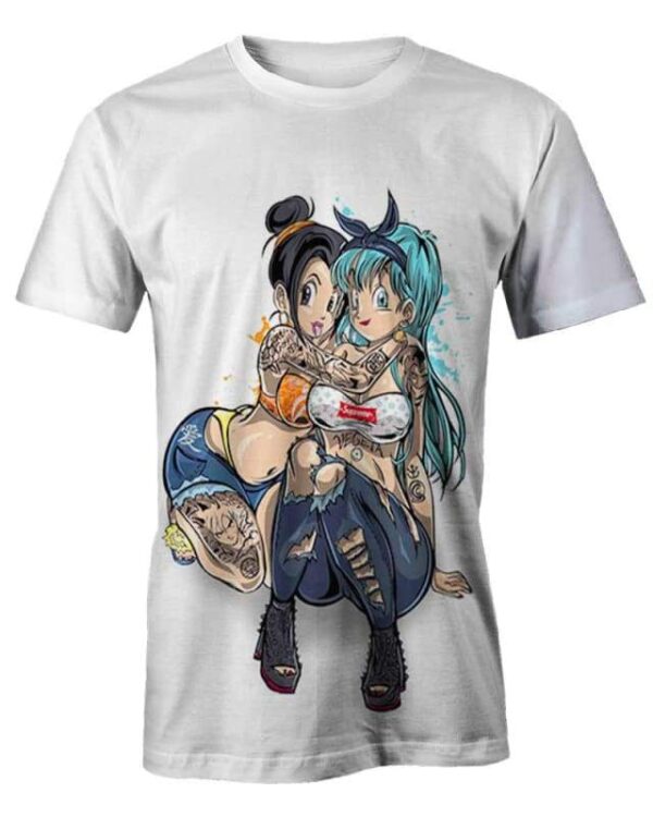 Chi Chi and Bulma - All Over Apparel - T-Shirt / S - www.secrettees.com