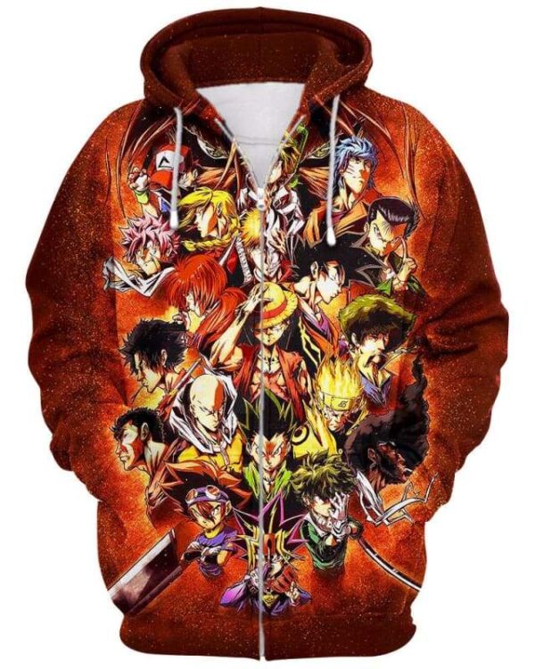 Childhood Legend - All Over Apparel - Zip Hoodie / S - www.secrettees.com