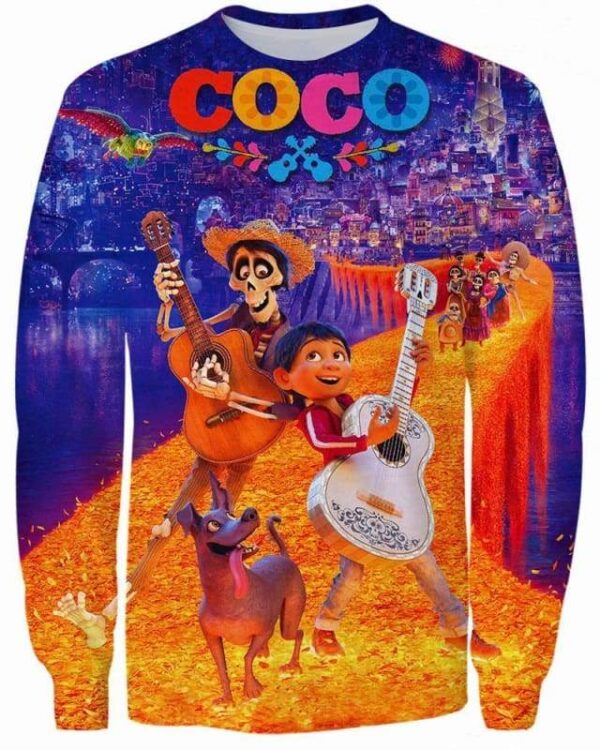 Coco Un Poco Loco Ghita - All Over Apparel - Sweatshirt / S - www.secrettees.com