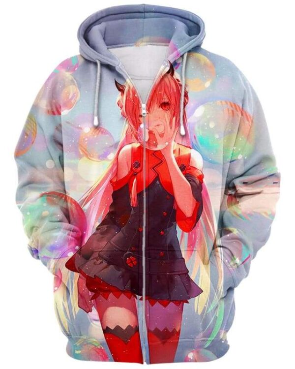 Colorful Bubbles - All Over Apparel - Zip Hoodie / S - www.secrettees.com