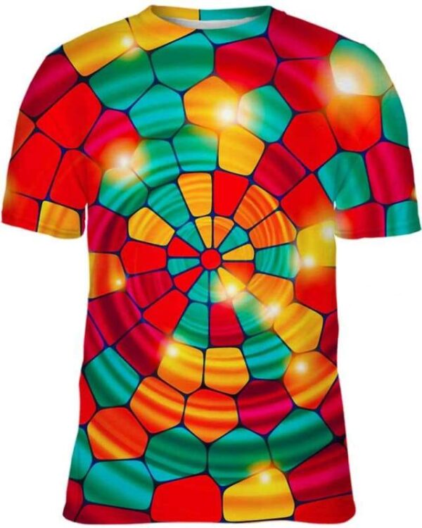 Colorful Circles of Lights - All Over Apparel - Kid Tee / S - www.secrettees.com