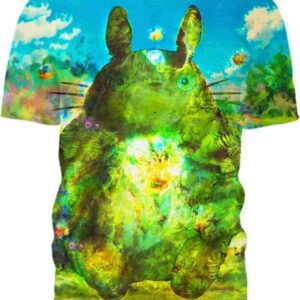 Colourful Totoro - All Over Apparel - T-Shirt / S - www.secrettees.com