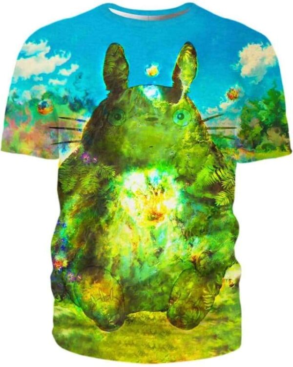 Colourful Totoro - All Over Apparel - T-Shirt / S - www.secrettees.com
