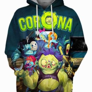 Corona Zombie - All Over Apparel - Hoodie / S - www.secrettees.com