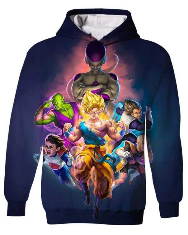 Cosmic Heroes - All Over Apparel - Kid Hoodie / S - www.secrettees.com