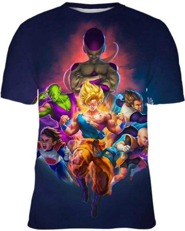 Cosmic Heroes - All Over Apparel - Kid Tee / S - www.secrettees.com