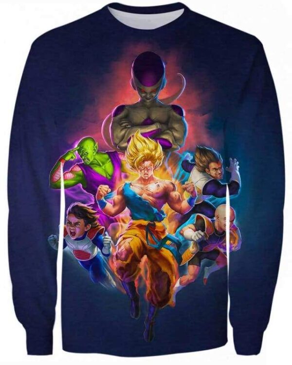 Cosmic Heroes - All Over Apparel - Sweatshirt / S - www.secrettees.com