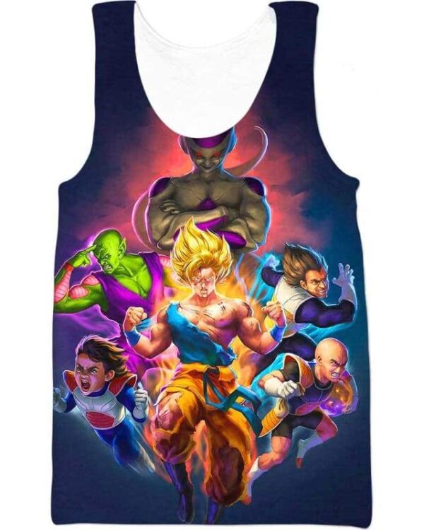 Cosmic Heroes - All Over Apparel - Tank Top / S - www.secrettees.com