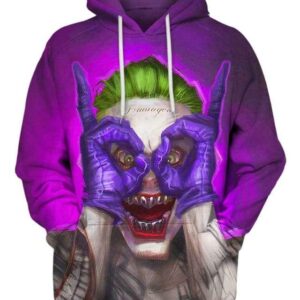 Crazy Joker Man - All Over Apparel - Hoodie / S - www.secrettees.com