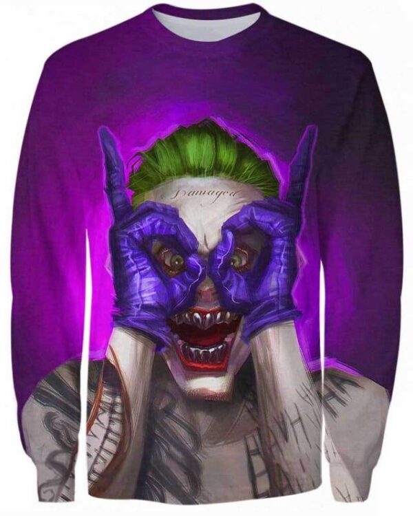 Crazy Joker Man - All Over Apparel - Sweatshirt / S - www.secrettees.com