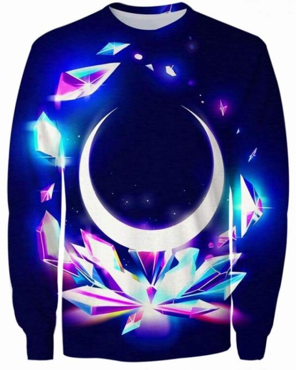 Crystal Moon - All Over Apparel - Sweatshirt / S - www.secrettees.com