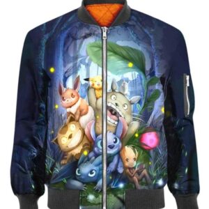 Cute Things in Forest - All Over Apparel - Bomber / S - www.secrettees.com