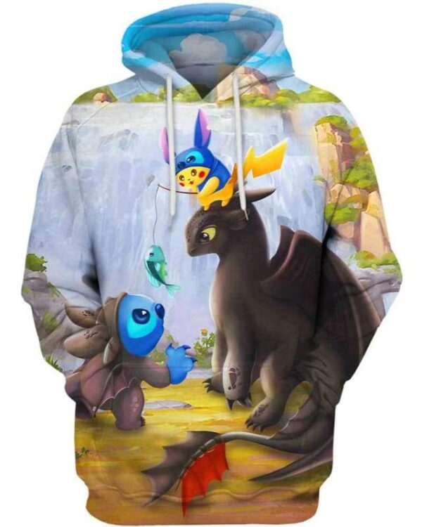 Cutie Joke - All Over Apparel - Hoodie / S - www.secrettees.com