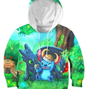 Cutie Viking - All Over Apparel - Kid Hoodie / S - www.secrettees.com