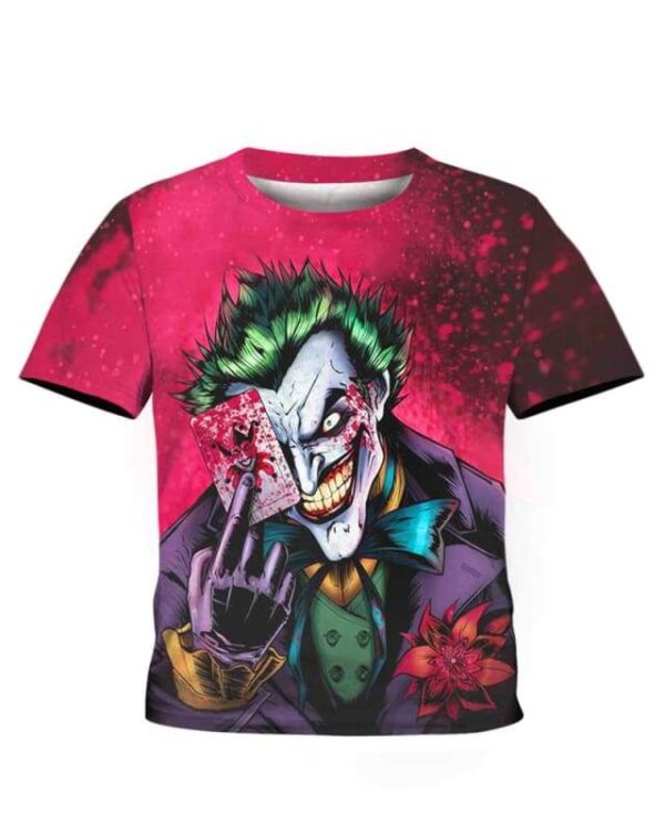 Dark Knight Joker - All Over Apparel - Kid Tee / S - www.secrettees.com