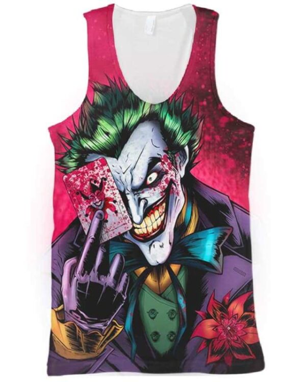 Dark Knight Joker - All Over Apparel - Tank Top / S - www.secrettees.com