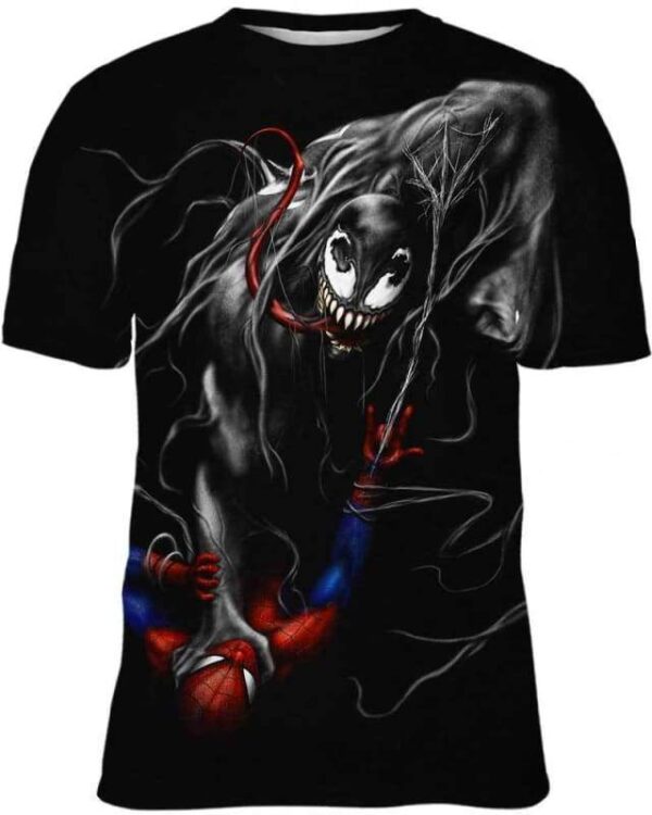 Darkest Venom Fight - All Over Apparel - Kid Tee / S - www.secrettees.com
