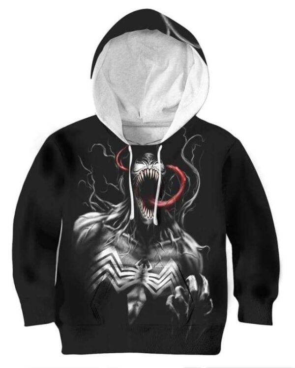 Darkest Venom - All Over Apparel - Kid Hoodie / S - www.secrettees.com