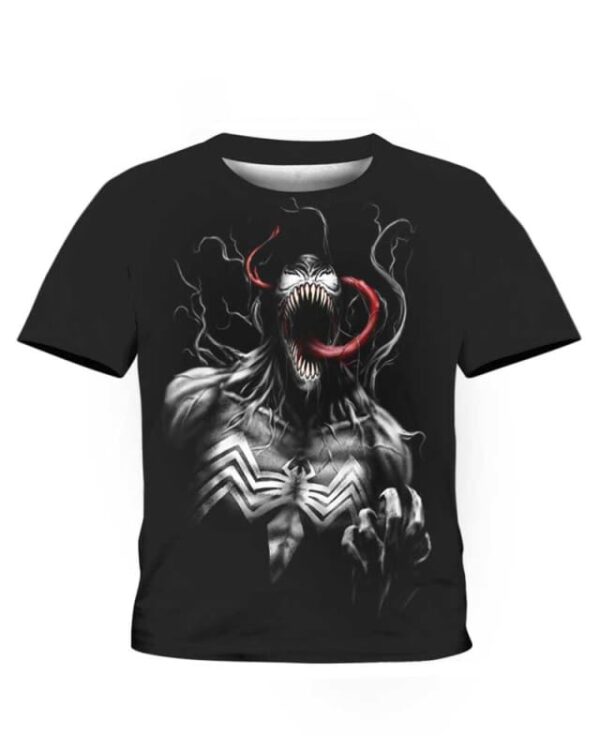 Darkest Venom - All Over Apparel - Kid Tee / S - www.secrettees.com