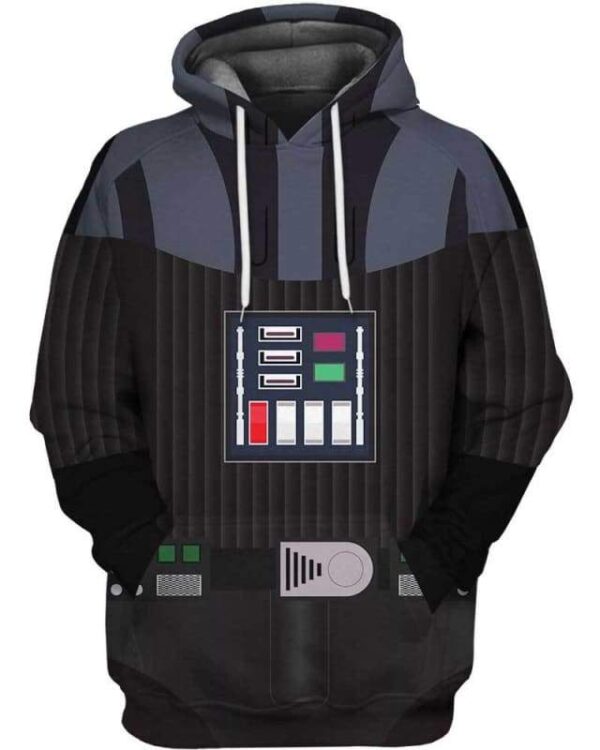 Darth Vader Costume - All Over Apparel - Hoodie / S - www.secrettees.com