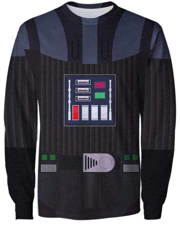 Darth Vader Costume - All Over Apparel - Sweatshirt / S - www.secrettees.com