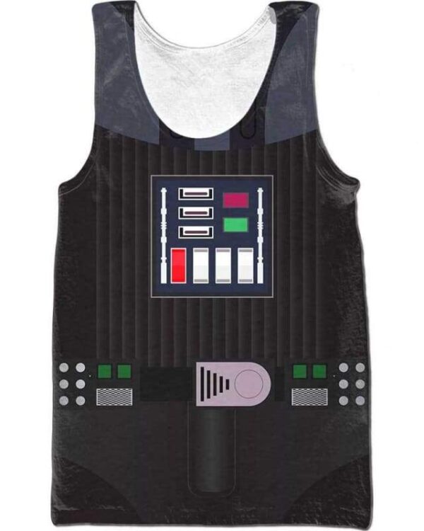 Darth Vader Costume - All Over Apparel - Tank Top / S - www.secrettees.com