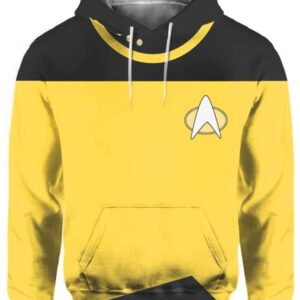 Data Star Trek Costume - All Over Apparel - Hoodie / S - www.secrettees.com