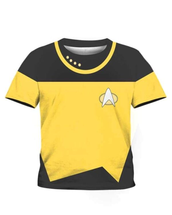 Data Star Trek Costume - All Over Apparel - Kid Tee / S - www.secrettees.com