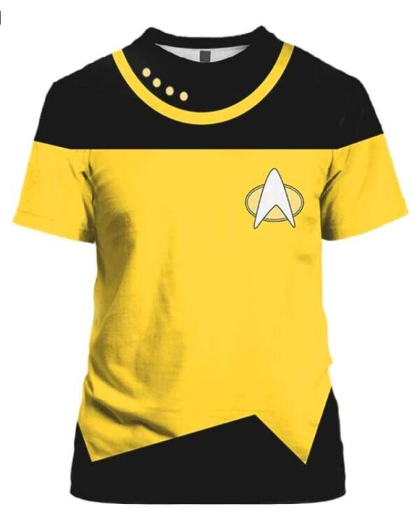 Data Star Trek Costume - All Over Apparel - T-Shirt / S - www.secrettees.com