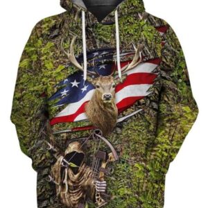 Deer Hunting - All Over Apparel - Hoodie / S - www.secrettees.com