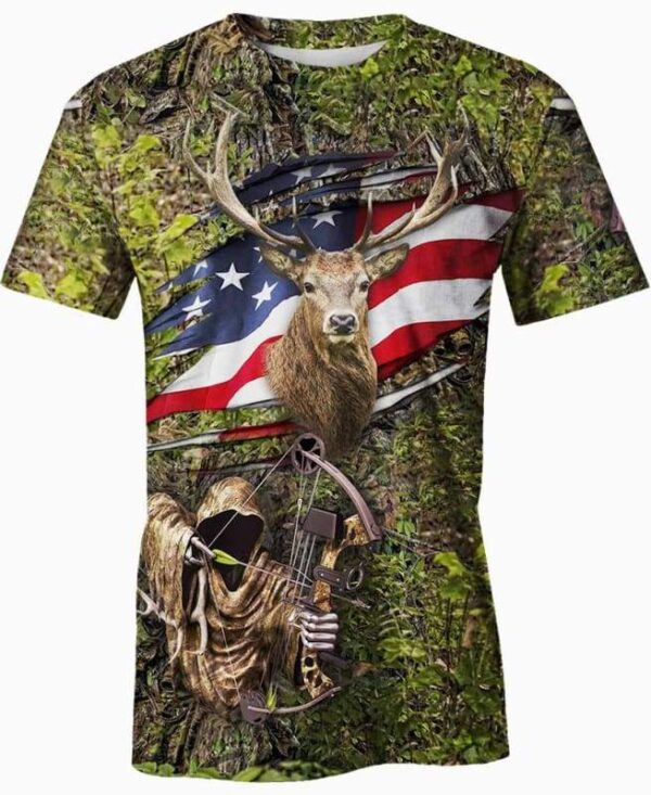 Deer Hunting - All Over Apparel - T-Shirt / S - www.secrettees.com