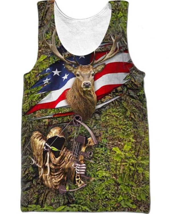 Deer Hunting - All Over Apparel - Tank Top / S - www.secrettees.com