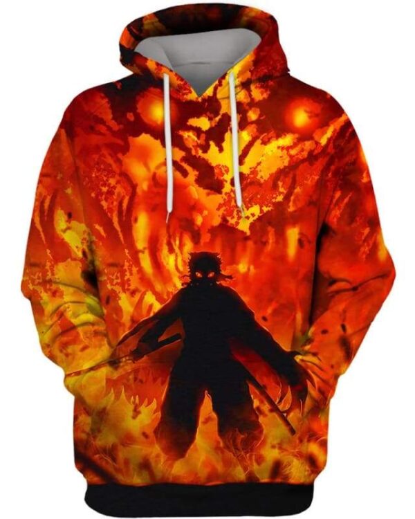 Devil Fire - All Over Apparel - Hoodie / S - www.secrettees.com