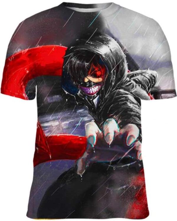 Devil Mask In The Rain - All Over Apparel - T-Shirt / S - www.secrettees.com