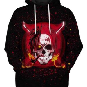 Devil Skull - All Over Apparel - Hoodie / S - www.secrettees.com