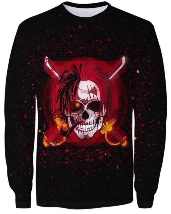 Devil Skull - All Over Apparel - Sweatshirt / S - www.secrettees.com