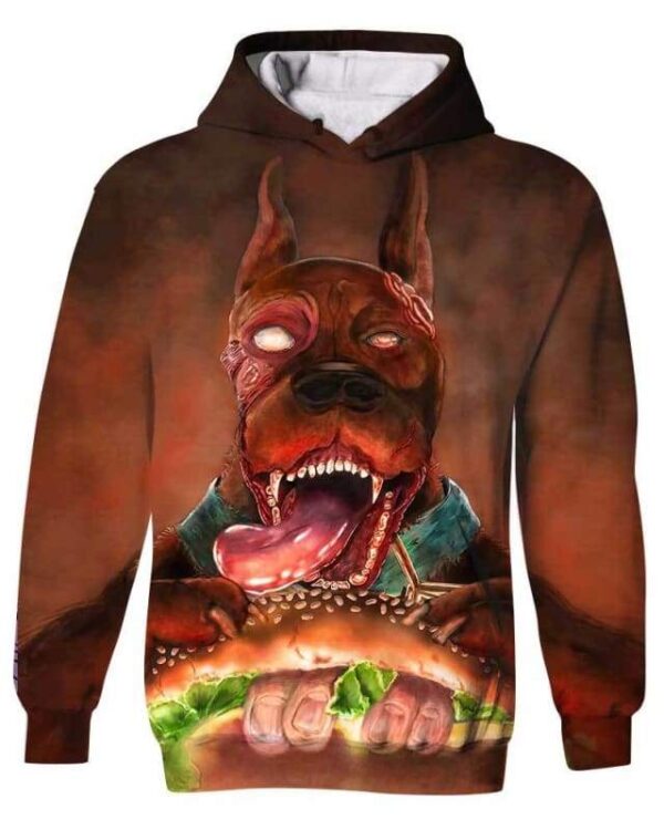 Do You Want A Hamburger - All Over Apparel - Kid Hoodie / S - www.secrettees.com