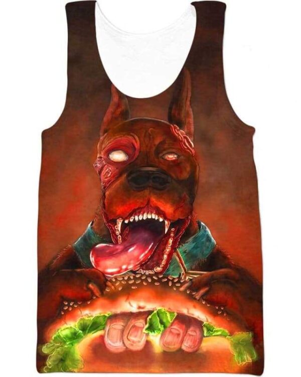 Do You Want A Hamburger - All Over Apparel - Tank Top / S - www.secrettees.com