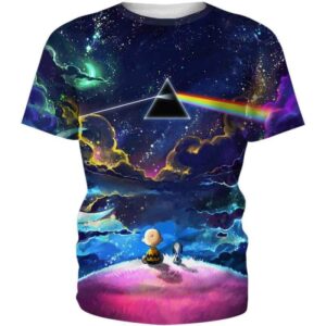Dog Floyd Colorful Sky Night - All Over Apparel - T-Shirt / S - www.secrettees.com