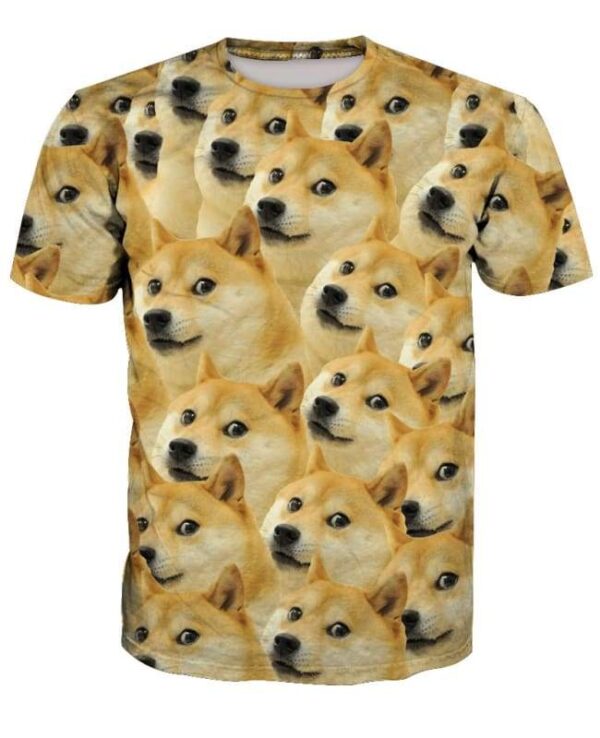 Dogepocylpse Doge 3D T-shirt - All Over Apparel - T-Shirt / S - www.secrettees.com