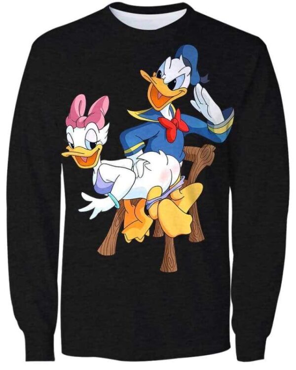 Donald & Daisy Sculaccia - All Over Apparel - Sweatshirt / S - www.secrettees.com