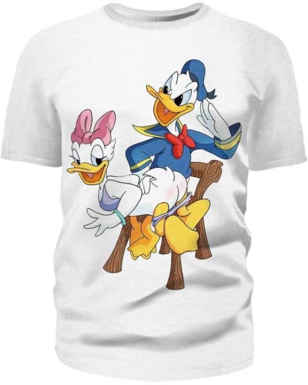 Donald & Daisy Sculaccia - All Over Apparel - T-Shirt / S - www.secrettees.com