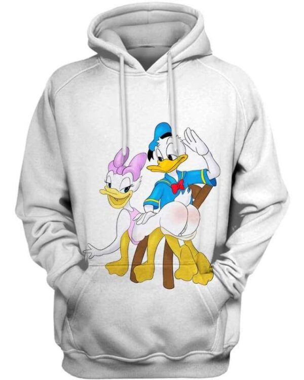 Donald Duck Sculaccia - All Over Apparel - Hoodie / S - www.secrettees.com