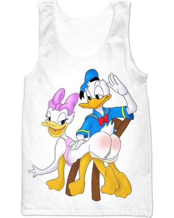 Donald Duck Sculaccia - All Over Apparel - Tank Top / S - www.secrettees.com