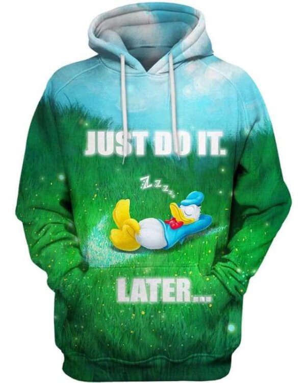 Donald - Just Do It Later - All Over Apparel - Hoodie / S - www.secrettees.com