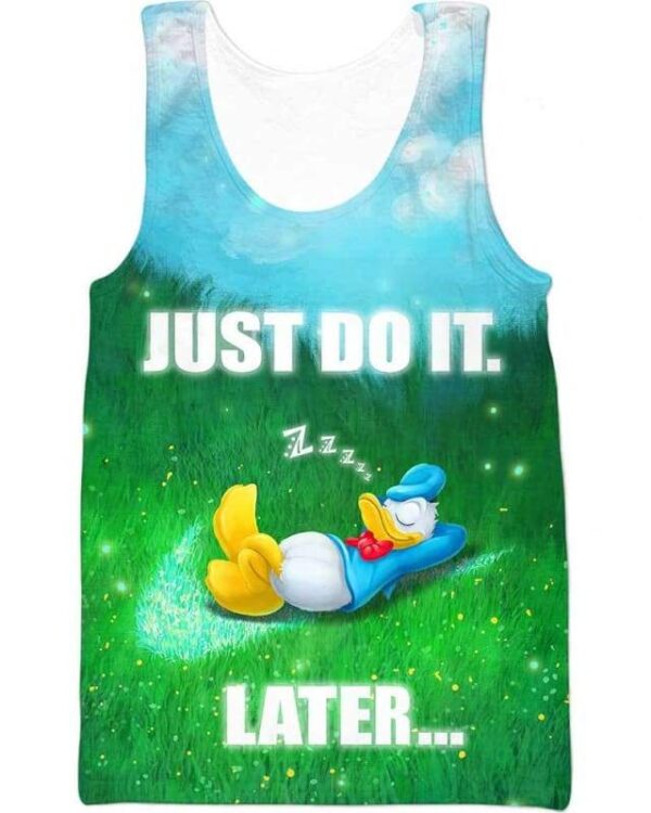 Donald - Just Do It Later - All Over Apparel - Tank Top / S - www.secrettees.com