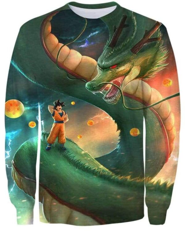 Dragon God - All Over Apparel - Sweatshirt / S - www.secrettees.com